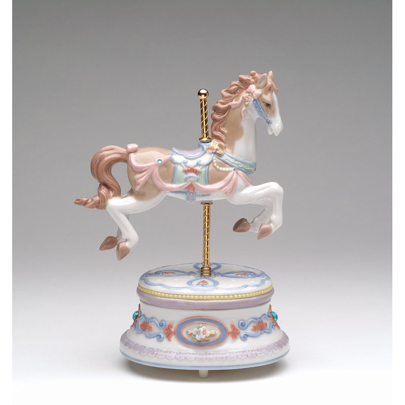 porcelain carousel horse